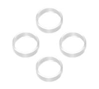 Joystick Protector Ring Covers, 0.95x0.35cm 4-Piece Rubber Clear Anti Wear Stick Protective Ring for 2nd Generation Controllers, Friction Reduction, Maintenance