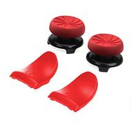 Joystick Thumbstick Caps - Accesorios de controlador de juego, Accesorios Esenciales para el Juego mando PS4, Red