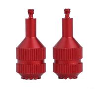 Joysticks de aleación de aluminio para control remoto DJI Avata FPV - Palancas de control de repuesto almacenables, ergonómicas y fáciles de instalar - Negro/Rojo (rojo)