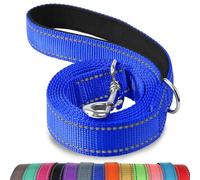 Joytale Correa para Perro Reflectante de Doble Cara, Correa para Perros con Mango Acolchado, Correa de Adiestramiento para Perros Grandes y Medianos, 150×2.5cm, Azul Marino