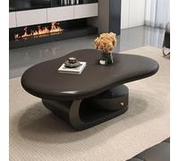 Joytar Mesa de Centro con Forma de Nube, Mesa Auxiliar Grande de Madera con cajones, Mesa Auxiliar Moderna para Sala de Estar, Oficina o apartamento.(A)