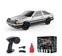 Joytopiaminds Coche de deriva RC a escala 1/43, 2.4G 4WD control proporcional completo, auto deportivo eléctrico RC con juego de luces LED, modelo mini Racer para aficionados - RTR