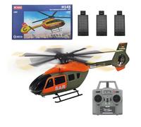 Joytopiaminds Helicóptero RC C190 H145 escala 1/30 con giroscopio de 6 ejes para adultos, helicóptero de control remoto de un solo rotor de 2.4G 6CH con retención de altitud y posicionamiento de flujo