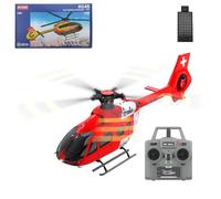 Joytopiaminds Helicóptero RC C190 H145 escala 1/30 con giroscopio de 6 ejes para adultos, helicóptero de control remoto de un solo rotor de 2.4G 6CH con retención de altitud y posicionamiento de flujo