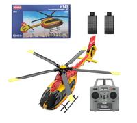 Joytopiaminds Helicóptero RC C190 H145 escala 1/30 con giroscopio de 6 ejes para adultos, helicóptero de control remoto de un solo rotor de 2.4G 6CH con retención de altitud y posicionamiento de flujo