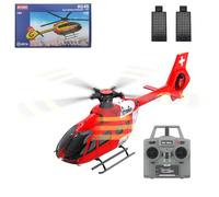Joytopiaminds Helicóptero RC C190 H145 escala 1/30 con giroscopio de 6 ejes para adultos, helicóptero de control remoto de un solo rotor de 2.4G 6CH con retención de altitud y posicionamiento de flujo