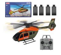 Joytopiaminds Helicóptero RC C190 H145 escala 1/30 con giroscopio de 6 ejes para adultos, helicóptero de control remoto de un solo rotor de 2.4G 6CH con retención de altitud y posicionamiento de flujo