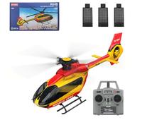 Joytopiaminds Helicóptero RC C190 H145 escala 1/30 con giroscopio de 6 ejes para adultos, helicóptero de control remoto de un solo rotor de 2.4G 6CH con retención de altitud y posicionamiento de flujo