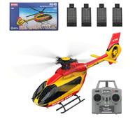 Joytopiaminds Helicóptero RC C190 H145 escala 1/30 con giroscopio de 6 ejes para adultos, helicóptero de control remoto de un solo rotor de 2.4G 6CH con retención de altitud y posicionamiento de flujo