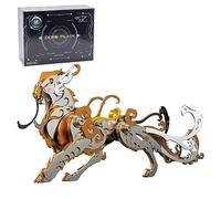Joytopiaminds Rompecabezas de metal 3D para adultos, más de 88 piezas, kit de modelo de tigre de bestias chinas antiguas, decoraciones creativas de escritorio para el hogar y la oficina