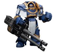 JOYTOY 1/18 Figura de juguete Warhammer The Horus Heresy, Ultramarines Cataphractii Terminator Squad Terminator with Reaper Autocannon, 13 cm Figura de colección, 15 años y más
