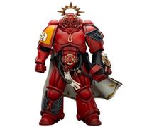 JOYTOY Blood Angels Capitán Warhammer 40K 1/18 Figuras de acción Blood Angels Capitán con pistola de infierno y puño de poder, modelo coleccionable de regalos de cumpleaños de 4.9 pulgadas, pedido