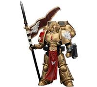 JOYTOY Blood Angels Sanguinary Guard 3 Warhammer 40K 1/18 Figuras de acción Blood Angels Sanguinary Guard 3 con Angelus Boltgun y Encarmine Spear, modelo coleccionable de 4.8 pulgadas, regalos
