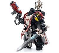 JoyToy Bloomage Tech Warhammer 40.000 Espada Templarios Negros Hermanos Lombast 1/18 Figura de acción (Red)