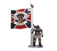 JoyToy (CN) Warhammer 40K - Astra Militarum Cadian Command Squad Veterano con estándar de Regimiento