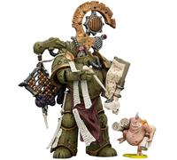 JOYTOY Death Guard Warhammer 40K 1/18 Figuras de acción Death Guard Tallyman con pistola de plasma, modelo coleccionable, artefactos, regalos de cumpleaños, 4.9 pulgadas