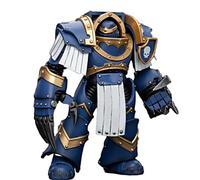 JOYTOY Figura de acción de 1/18 Warhammer 40k Ultramarines Cataphractii Terminator Squad Terminator con garras de rayo, preventa de 5.35 pulgadas, regalos coleccionables, juguetes para niños mayores