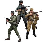 JoyToy - Figura de acción militar coleccionable de la Segunda Guerra Mundial de la Segunda Guerra Mundial, 10.6 cm, juego de 3 unidades