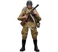 JOYTOY Figuras de acción de infantería soviética 1/18 de la Segunda Guerra Mundial, modelo coleccionable de infantería soviética, regalos de cumpleaños de 4.13 pulgadas