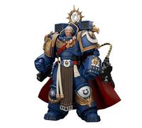 JoyToy GW Licencia Original Figura de Acción Ultramarines Marneus Calgar, Capitán con Armadura MKX Gravis y Guantes de Ultramar, 12 cm Kit para Colección