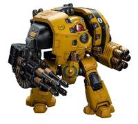 JOYTOY Imperial Fist Warhammer 40K 1/18 Figuras de acción Puños Imperiales Leviatán Dreadnought con Lanza Melta Ciclónica y Cañón de Tormenta de 10.07 pulgadas, modelo coleccionable de artefactos