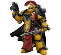 JOYTOY Imperial Fists Warhammer 40K 1/18 Figuras de acción Puños Imperiales Legión Praetor en armadura Mk III con espada de poder y pistola de perno de 4.92 pulgadas, modelo coleccionable
