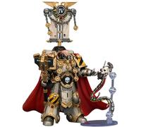 JOYTOY Iron Warriors Warhammer 40K 1/18 Figuras de acción Iron Warriors Centurion con Heavy Power Maul y Combi-melta 4.9 pulgadas Coleccionables Artefactos