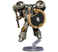 JOYTOY Iron Warriors Warhammer 40K 1/18 Figuras de acción Iron Warriors MkII Sargento de asalto con pistola desintegradora, Power Maul y escudo de combate de 4.84 pulgadas
