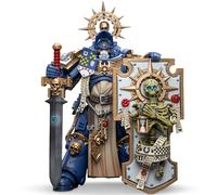 JOYTOY JT6465 Warhammer 40K The Ultramarines, Ultramarines Primaris Capitán con Escudo reliquia y Espada de Poder 1:18 Action Figure Modelo Soldado