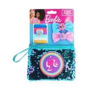Joytoy - Juego de Barbie con 6 Soportes para Trenzas, 2 Pinzas para el Cabello con Malla Brillante y Bolsa mágica de Belleza de Lentejuelas en la Tarjeta Trasera de 14,5 x 2 x 21 cm