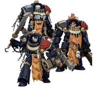 JOYTOY Night Lords Warhammer 40K 1/18 - Figuras de acción Night Lords Contekar Terminator 3 juegos de modelos coleccionables, base de exhibición de artefactos, decoración de escritorio y regalo