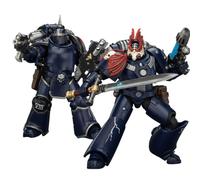 JOYTOY Night Lords Warhammer 40K 1/18 - Figuras de acción Night Lords MKIII y MKVI Tactical Legionary, 2 juegos de artefactos coleccionables, decoración de escritorio y regalo