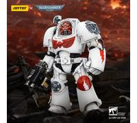 JoyToy Space Marines - Cicatrices Blancas - Terminator 2 con Puño de Poder y Sto