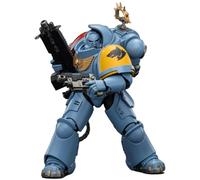 JOYTOY Space Wolves Warhammer - Figura de acción de 40k 1/18, edición de juego, lobos espaciales, intercesor pesado con rifle de perno pesado y pistola de perno, regalos coleccionables, juguetes para