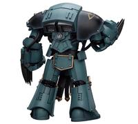 JOYTOY Tartaros Terminator Squad Terminator Warhammer 40K 1/18 Figuras de acción Hijos de Horus Tártaros Terminator Escuadrón Terminator con garras de relámpago 5.5 pulgadas Modelo coleccionable