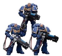 JOYTOY Ultramarines Hellblasters Warhammer 40K 1/18 Figuras de acción Ultramarines Hellblasters 3 piezas Modelo coleccionable 4.7 pulgadas regalos de cumpleaños