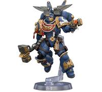 JOYTOY Ultramarines Warhammer 40K 1/18 Figuras de acción Game Edition Ultramarines Intercesor de asalto con paquete de salto, martillo de trueno y pistola neo-volkita de 4.9 pulgadas, modelo