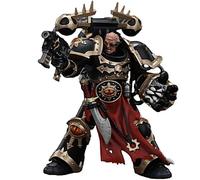 JOYTOY Warhammer 40k 1/18 Figura de acción Chaos Space Marines Black Legion elegida con pistola de perno y puño de poder, regalos coleccionables, juguetes para niños de 15 años en adelante y adultos
