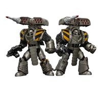 JOYTOY Warhammer 40k 1/18 Figura de acción de Lron Warriors Tyrant Siege Terminator y Tyrant Siege Master Terminator, juego de 2 figuras coleccionables, juguetes para niños de 15 años en adelante y