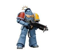 JOYTOY Warhammer 40K 1/18 Figura de acción Game Edition Space Wolves Intercesor pesado con rifle de perno pesado y pistola de perno