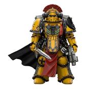 JOYTOY Warhammer 40K 1/18 Figura de acción Imperial Fists Legion Praetor en armadura Mk III con espada de poder y pistola de perno