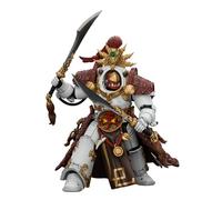 JOYTOY Warhammer 40k 1/18 Figura de acción White Scars Qin Xa - Maestro del Keshig con cuchillas emparejadas 'theTails of the Dragon'