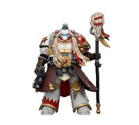 JOYTOY Warhammer 40k 1/18 Figura de acción White Scars Stormseer Consul con bastón de fuerza y pistola de cerrojo
