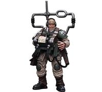 JOYTOY Warhammer 40K 1/18 Figuras de acción Astra Militarum Cadian Command Squad Veterano con modelo coleccionable Master Vox