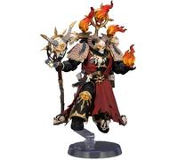 JOYTOY Warhammer 40K 1/18 Figuras de acción Black Legion Master of Possession con bastón de posesión y pistola de pernos de 4.9 pulgadas, base de exhibición de artefactos, decoración de escritorio y