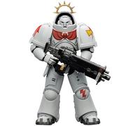 JOYTOY Warhammer 40K 1/18 Figuras de acción Game Edition Cicatrices blancas Intercesor pesado con rifle de perno pesado y pistola de cerrojo, modelo coleccionable de 5 pulgadas