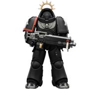 JOYTOY Warhammer 40K 1/18 - Figuras de acción Game Edition Templarios negros, intercesor pesado con rifle de perno pesado y pistola de perno, modelo coleccionable de 5 pulgadas