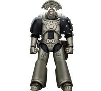 JOYTOY Warhammer 40K 1/18 Figuras de acción Iron Warriors MKVI Sargento táctico con espada de poder y pistola de plasma, modelo coleccionable de 4.8 pulgadas, cantidad parcial de preventa disponible