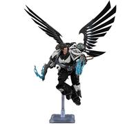 JOYTOY Warhammer 40K 1/18 Figuras de acción Raven Guard Corvus Corax, Primarca de la XIX Legión con garras de relámpago hechas a mano de artificios, pistolas arqueotecnológicas y látigo modelo