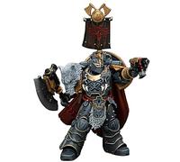 JOYTOY Warhammer 40K 1/18 Figuras de acción Space Wolves Legion Pretor con hacha de poder y escudo de combate, modelo coleccionable